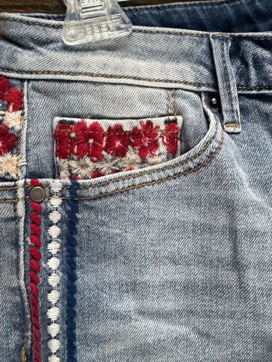 DRIFTWOOD Denim - Driftwood Embroidered Light wash Women’s Jeans with unique embroidery detail